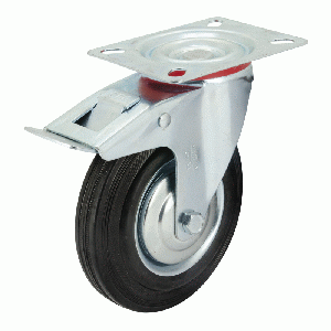 RUEDA INDUSTRIAL C/FRENO 125MM