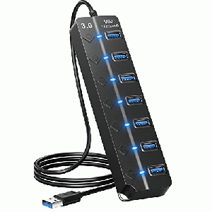 CONCENTRADOR USB HUB 7 PUERTOS(AD-HUB207)