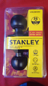 STANLEY CERRADURA POMO DORMIT MATTEBLA(SXRLGO607MBET