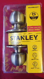 STANLEY CERRADURA POMO DORMIT SS(SXRLGO607SSET)