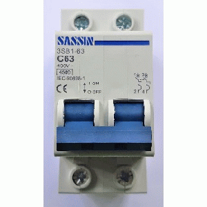BREAKER RIEL DIN 2P- 63A(ZBR-2-63)