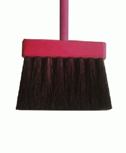 ESCOBA MADERA ROJA