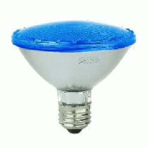 FOCO REFLECTOR HALOG. 75W.AZUL PAR 30 VICA