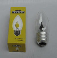 FOCO VELA LLAMA E-27 3W-110V VICA