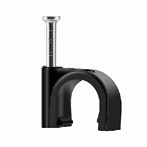 GRAPA PLASTICA C/CLAVO 8MM (20PZS)NEGRO P/CAB 2X16