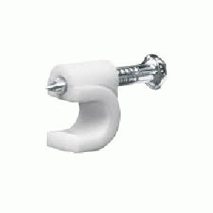 GRAPA PLASTICA C/CLAVO 8MM(20 PZS)BLANCO P/CAB 2X16
