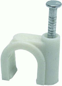 GRAPA PLASTICA C/CLAVO 12MM(20 PZS)P/TUBO 3/8"