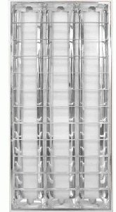 LUMIN LED T/FALSO COMPLT C/DIF/ALUM 3X18(120CM)