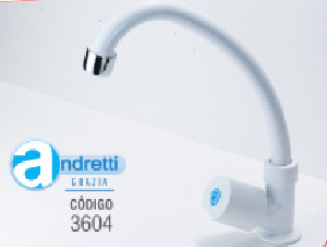 LLAVE COCINA 3604 MESA C/GANZO P/CILIND PL BLANCO